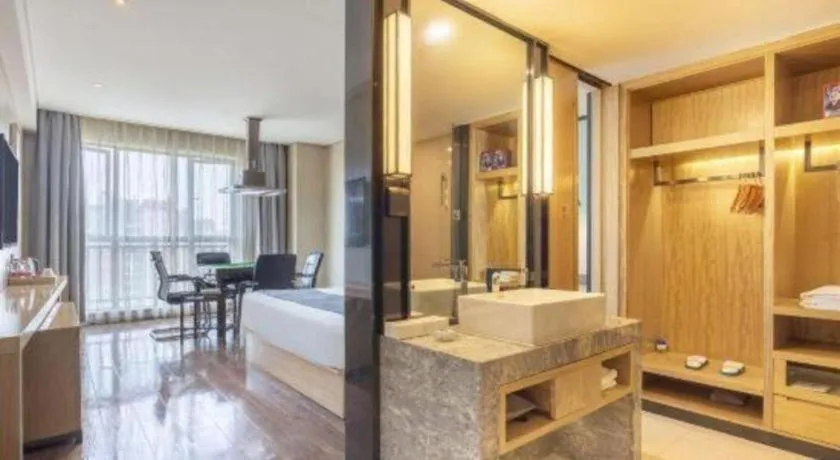 Bed in Echarm Hotel Changde Chaoyang D5 District