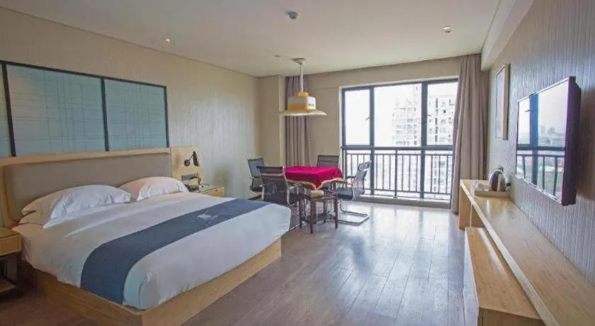 Bed in Echarm Hotel Changde Chaoyang D5 District