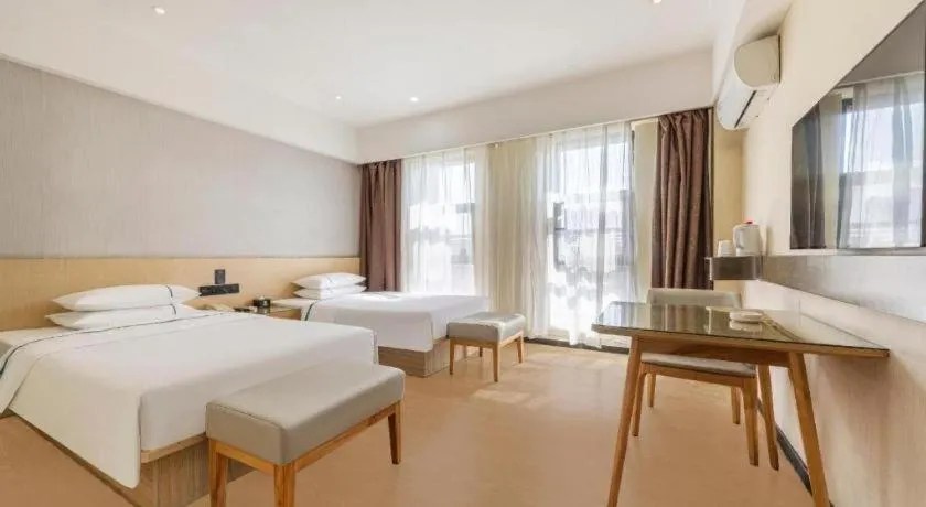 Bed in City Comfort Inn Yi'Ning Jichang Road Shanghaicheng