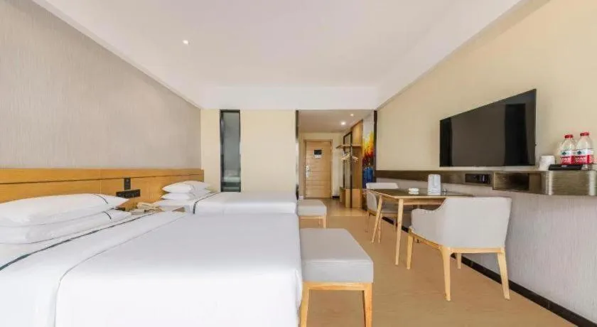 Bed in City Comfort Inn Yi'Ning Jichang Road Shanghaicheng