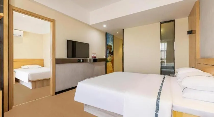 Bed in City Comfort Inn Yi'Ning Jichang Road Shanghaicheng