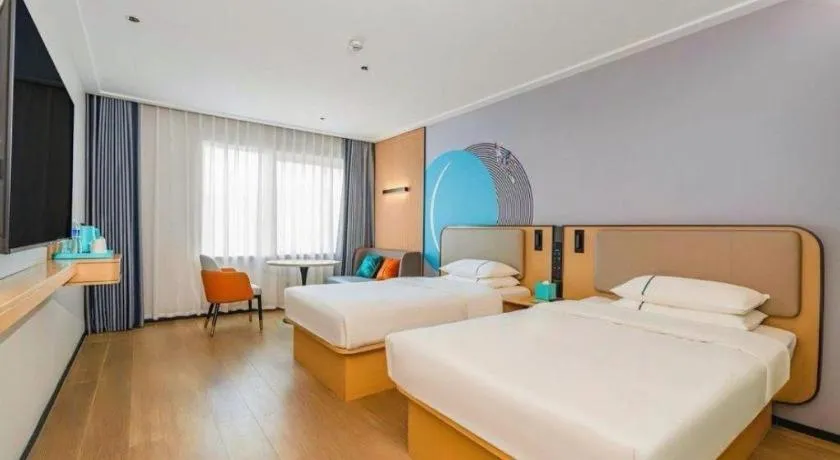 Bed in City Comfort Inn Wuhan Children's Hospital Xianggang Road Metro Station