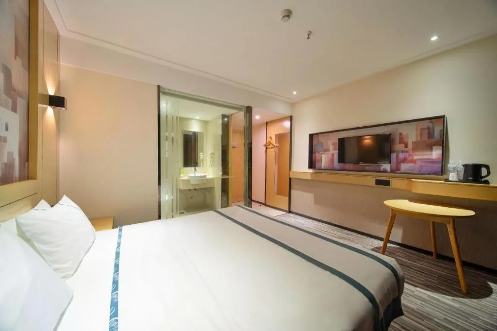 Bed in City Comfort Inn Wuhan Children's Hospital Xianggang Road Metro Station