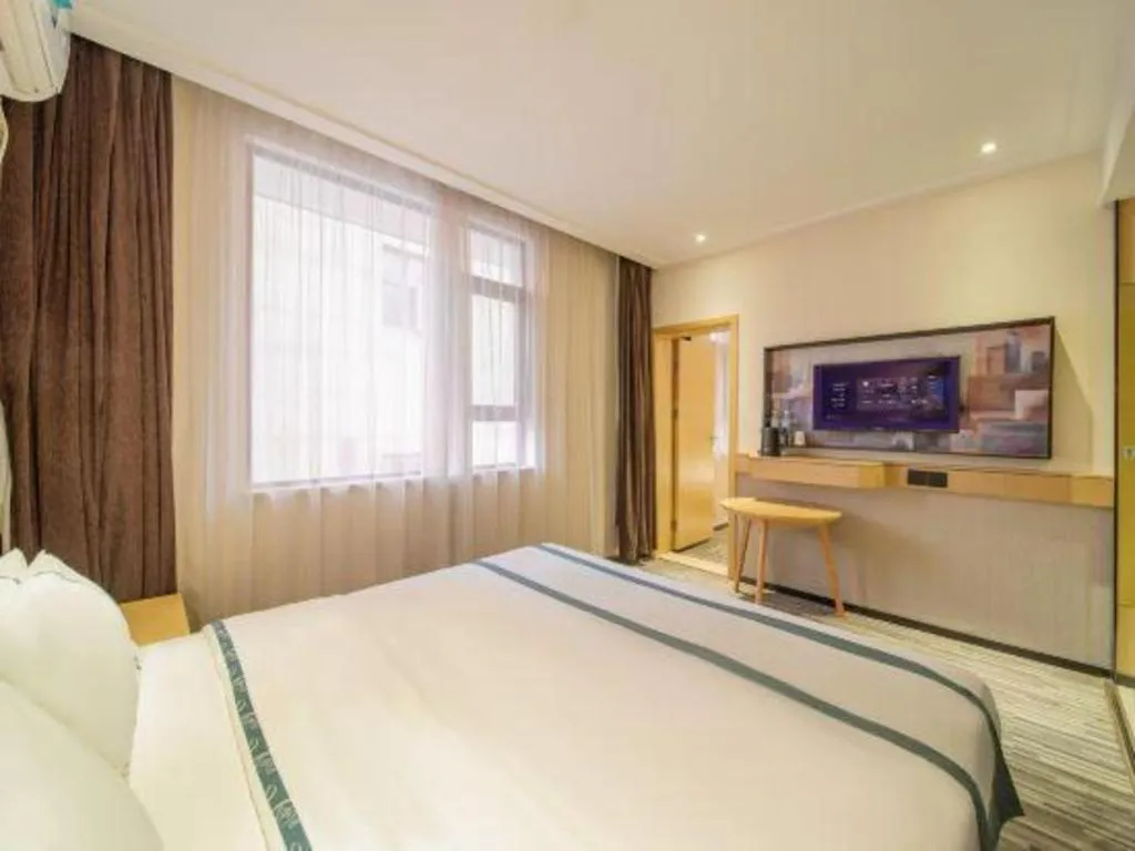 Bed in City Comfort Inn Wuhan Children's Hospital Xianggang Road Metro Station