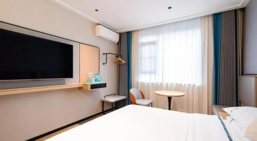 Bed in City Comfort Inn Wuhan Children's Hospital Xianggang Road Metro Station