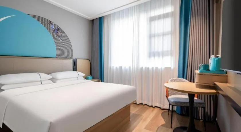 Bed in City Comfort Inn Wuhan Children's Hospital Xianggang Road Metro Station