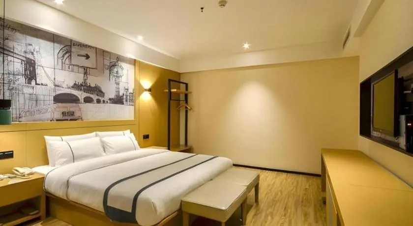 Bed in City Comfort Inn Jingzhou Beijing Middle Road Renxinhui