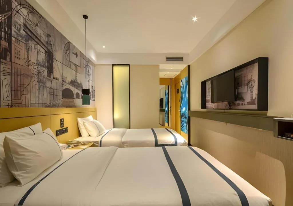 Bed in City Comfort Inn Jingzhou Beijing Middle Road Renxinhui