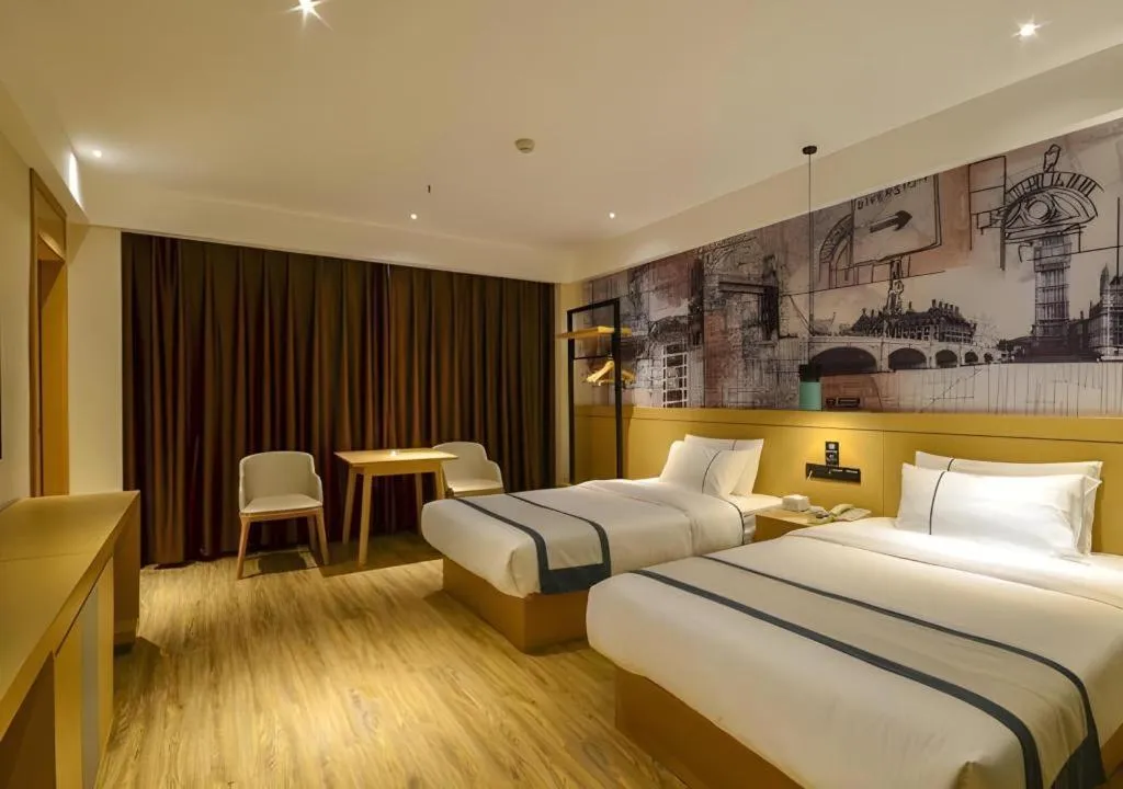 Bed in City Comfort Inn Jingzhou Beijing Middle Road Renxinhui