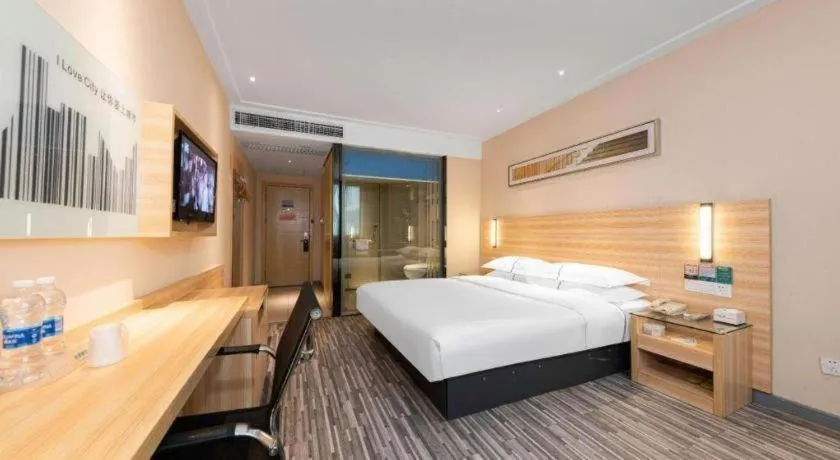 Bed in Jtour Inn Huanggang Hongan Lieshi Lingyuan