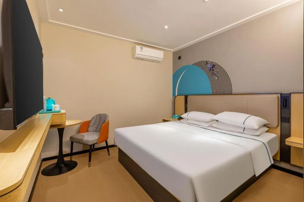 Bed in City Comfort Inn Wuhan Hangkong Road Tongji Hospital