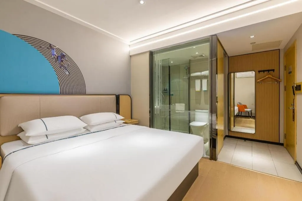 Bed in City Comfort Inn Wuhan Hangkong Road Tongji Hospital