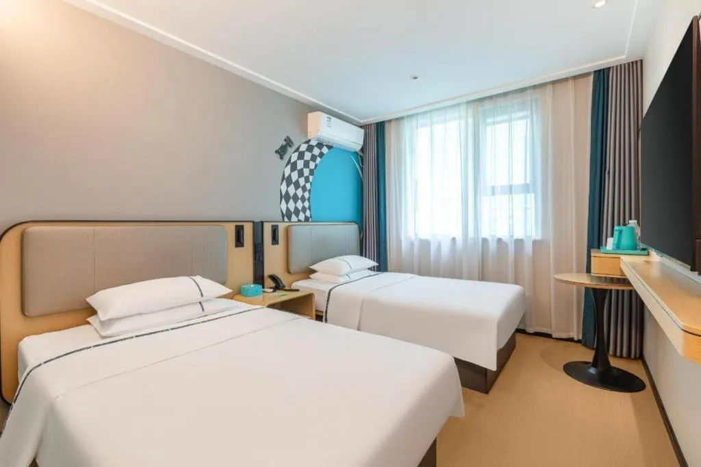 Bed in City Comfort Inn Wuhan Hangkong Road Tongji Hospital