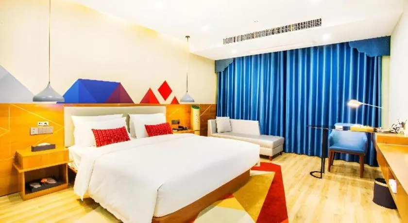 Bed in Borrman Hotel Fangchenggang High-speed Railway North Station Crystal International