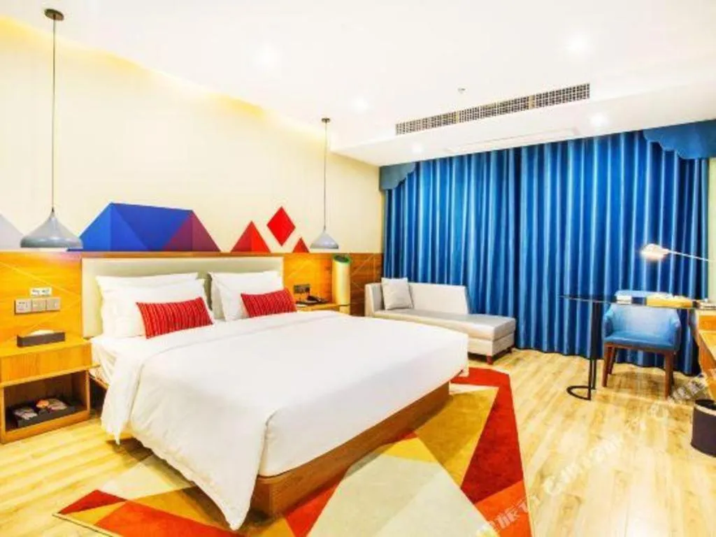 Bed in Borrman Hotel Fangchenggang High-speed Railway North Station Crystal International