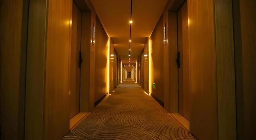 Bed in Echarm Hotel Zibo Gaoqing Zhongcheng Inernational