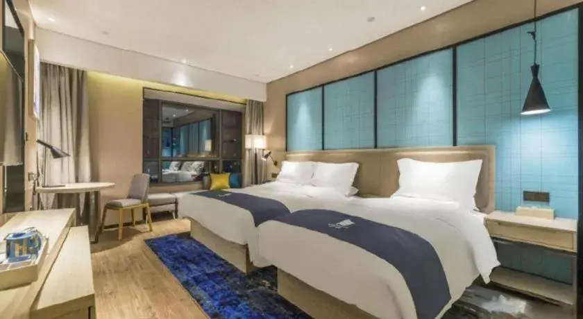 Bed in Echarm Hotel Kunming Railway Station Huancheng South Road Metro Station Bed in Echarm Hotel Kunming Railway Station Huancheng South Road Metro Station