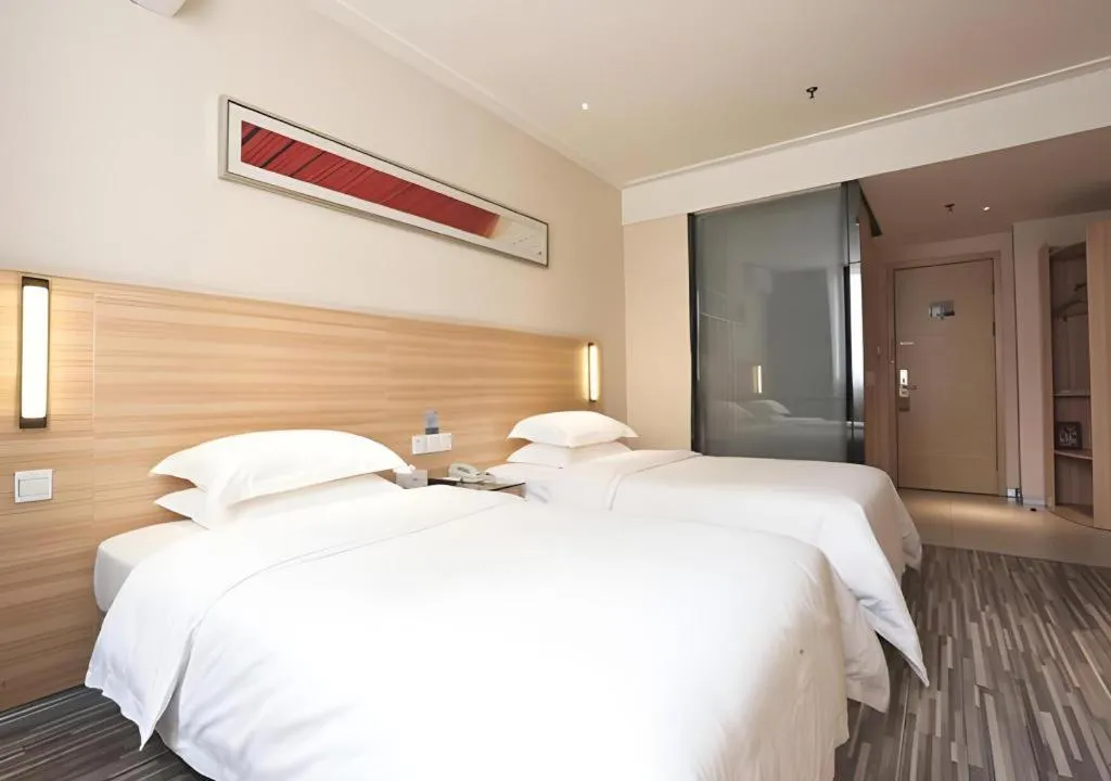 Bed in City Comfort Inn Wuhan Jiqing Street Dazhi Road Metro Station