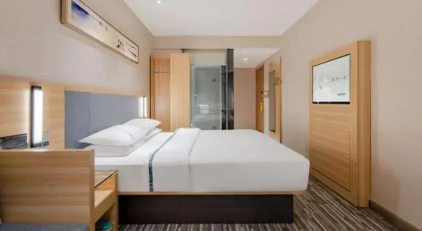 Bed in City Comfort Inn Shanghai International Automobile City Tongji University Bed in City Comfort Inn Shanghai International Automobile City Tongji University