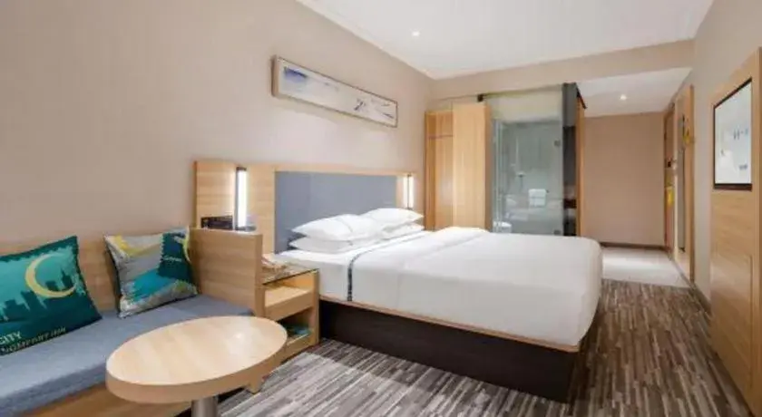 Bed in City Comfort Inn Shanghai International Automobile City Tongji University Bed in City Comfort Inn Shanghai International Automobile City Tongji University