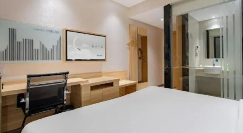 Bed in City Comfort Inn Shanghai International Automobile City Tongji University Bed in City Comfort Inn Shanghai International Automobile City Tongji University