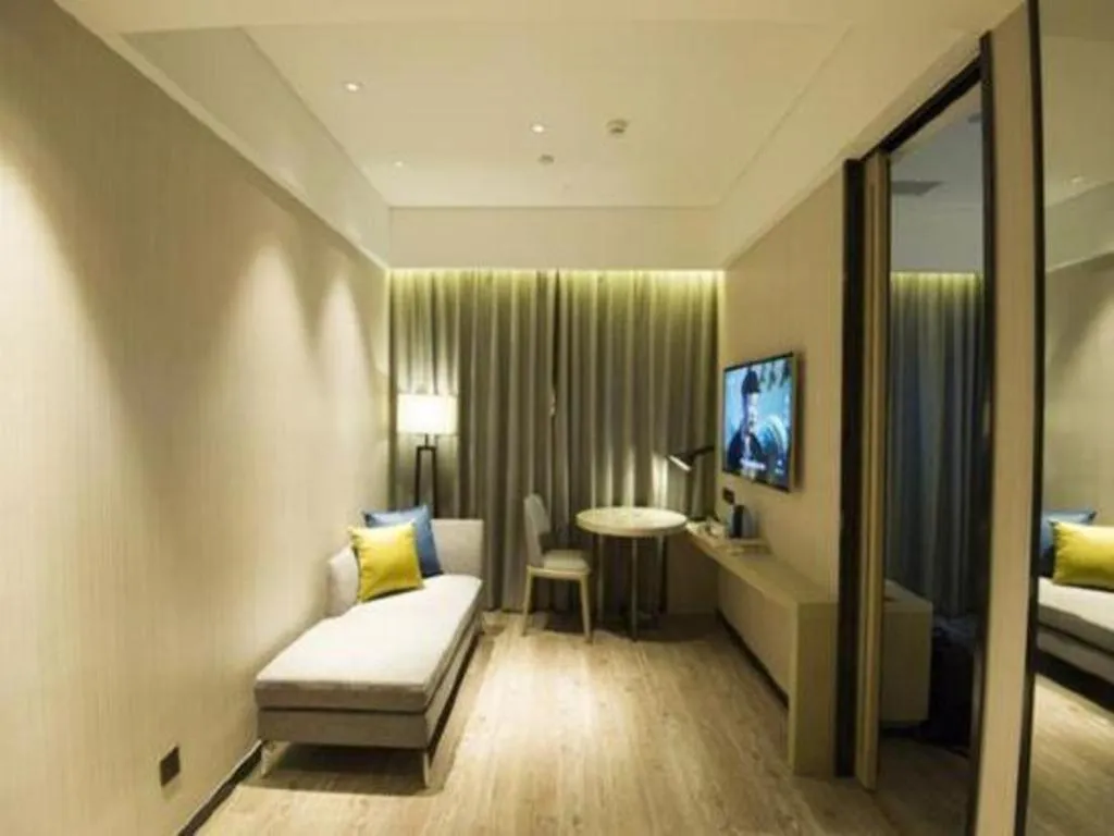 Bed in Echarm Hotel Nanning the MixC Exhibition Center Metro Station