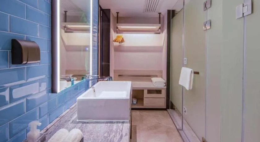 Bed in Echarm Hotel Nanning the MixC Exhibition Center Metro Station