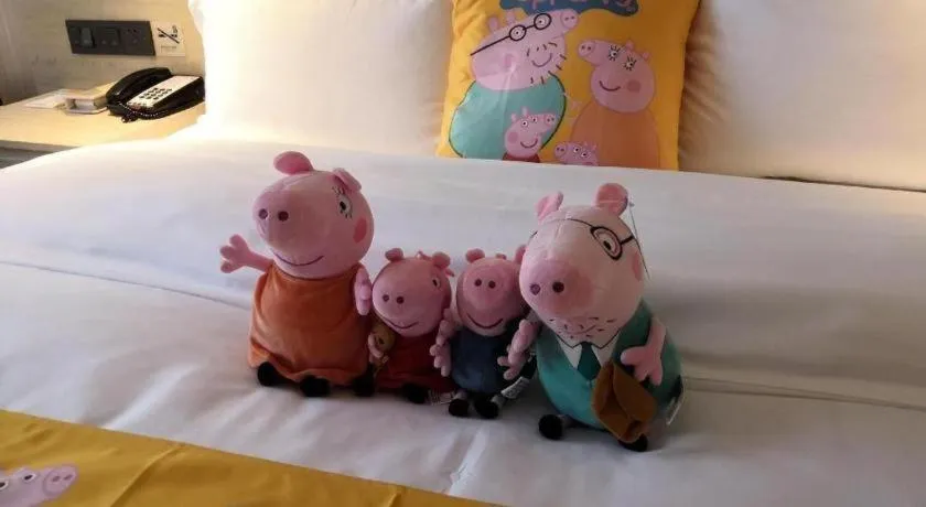 Bed in Echarm Hotel Nanning the MixC Exhibition Center Metro Station