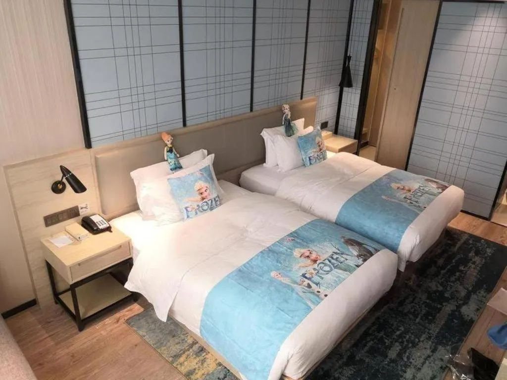 Bed in Echarm Hotel Nanning the MixC Exhibition Center Metro Station