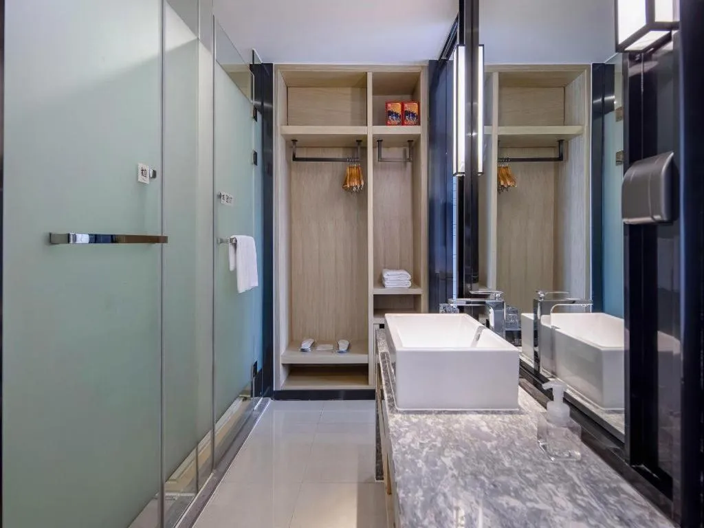 Bed in Echarm Hotel Nanning the MixC Exhibition Center Metro Station