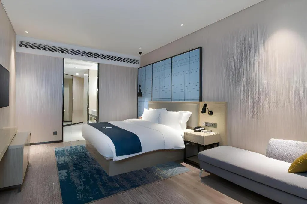 Bed in Echarm Hotel Nanning the MixC Exhibition Center Metro Station