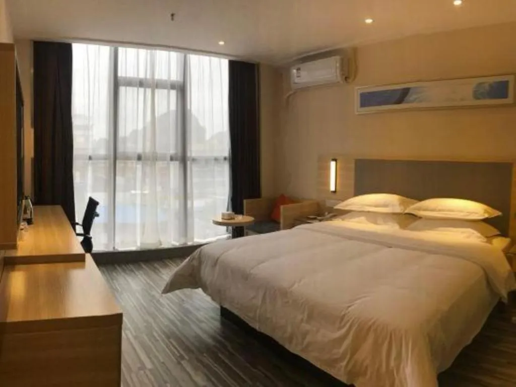 Bed in JTOUR Inn Yizhou Hechi College Pedestrian Street