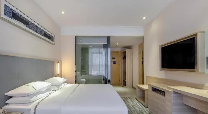 Bed in JTOUR Inn Yizhou Hechi College Pedestrian Street Bed in JTOUR Inn Yizhou Hechi College Pedestrian Street