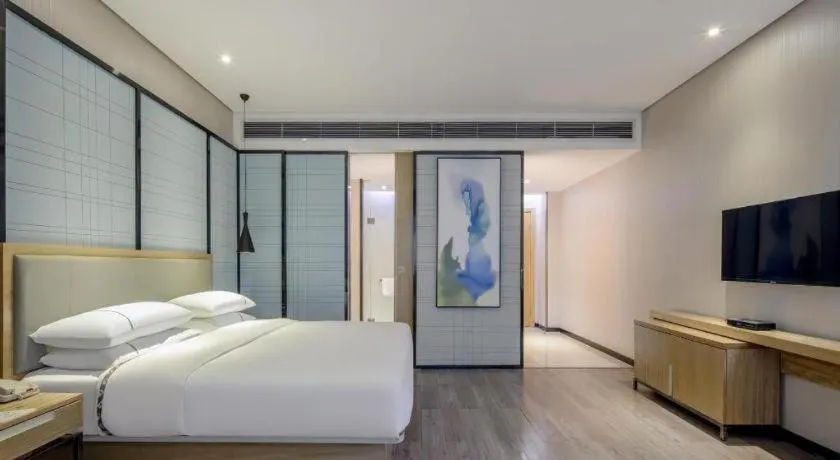 Bed in JTOUR Inn Yizhou Hechi College Pedestrian Street