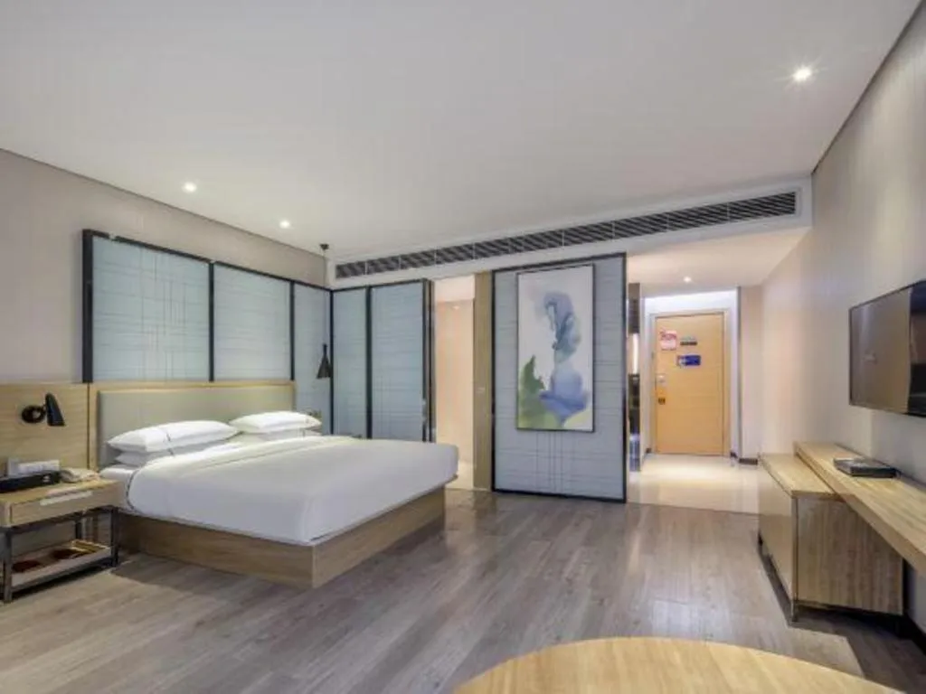 Bed in JTOUR Inn Yizhou Hechi College Pedestrian Street