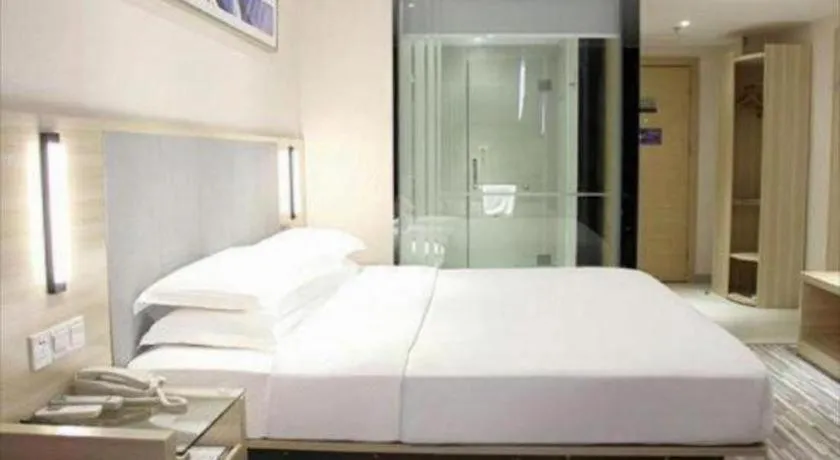 Bed in JTOUR Inn Yizhou Hechi College Pedestrian Street