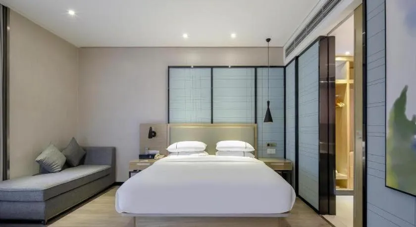 Bed in JTOUR Inn Yizhou Hechi College Pedestrian Street
