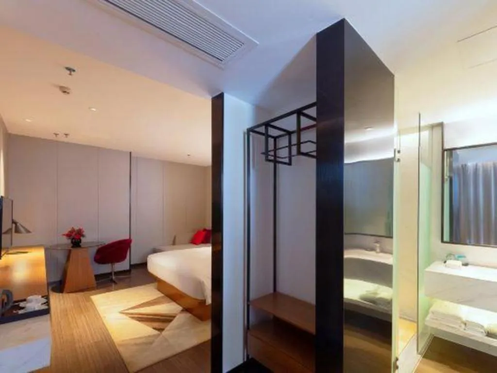 Bed in Borrman Hotel Zhanjiang Xuwen Port Terminal