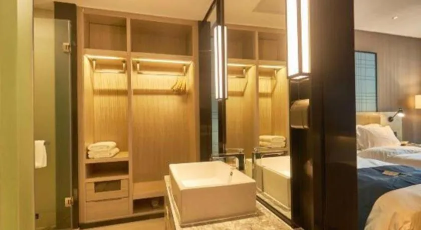 Bed in Echarm Hotel Liuzhou High-speed Railway Station