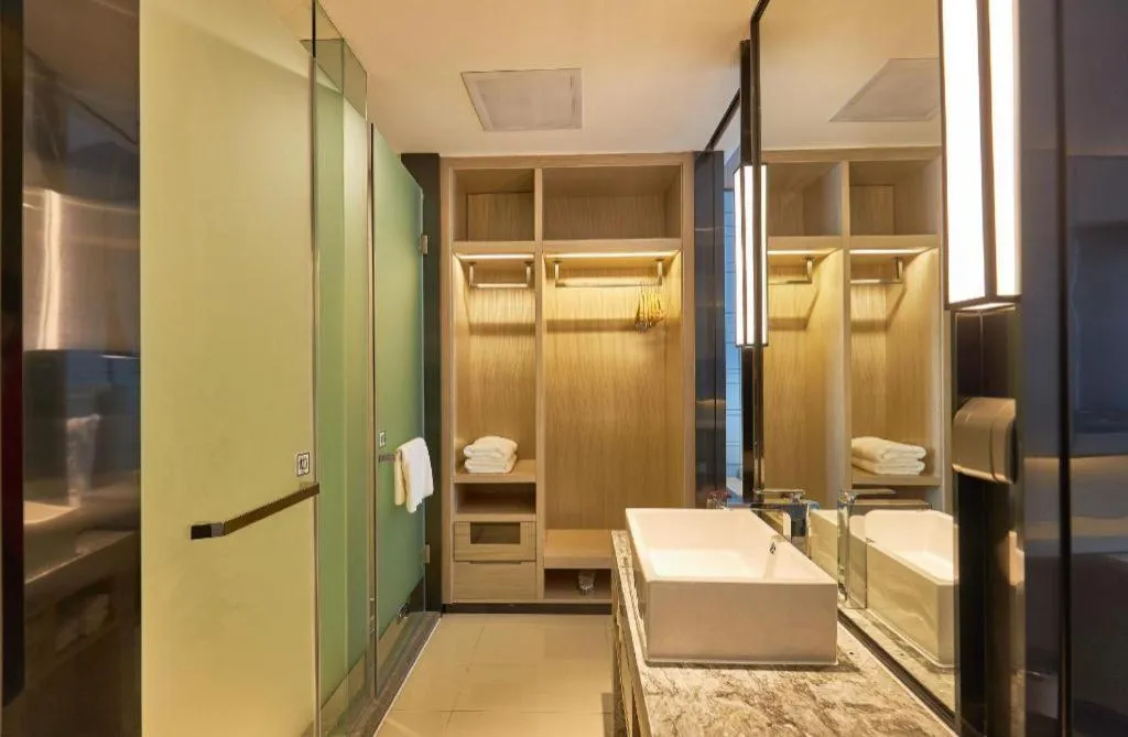 Bed in Echarm Hotel Liuzhou High-speed Railway Station