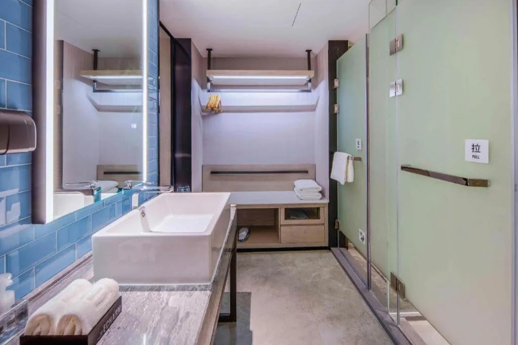 Bed in Echarm Hotel Liuzhou High-speed Railway Station