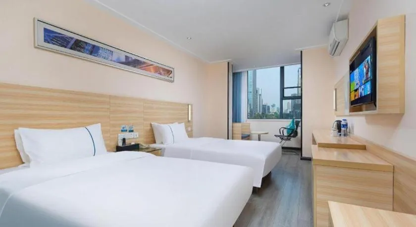Bed in City Comfort Inn Wuhan Zhongnan Road Fujiaopo