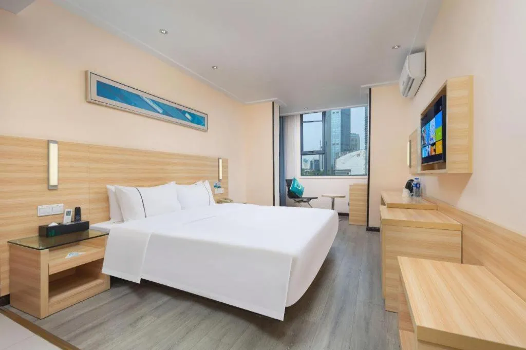 Bed in City Comfort Inn Wuhan Zhongnan Road Fujiaopo