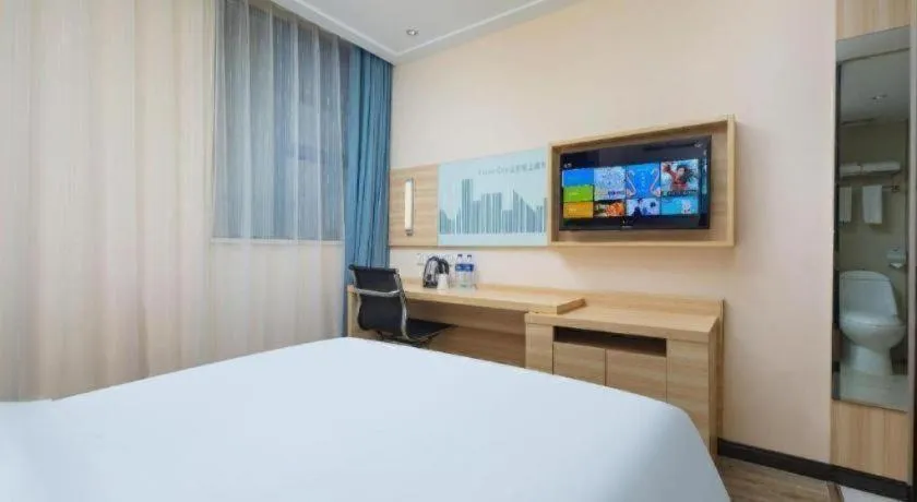 Bed in City Comfort Inn Wuhan Zhongnan Road Fujiaopo