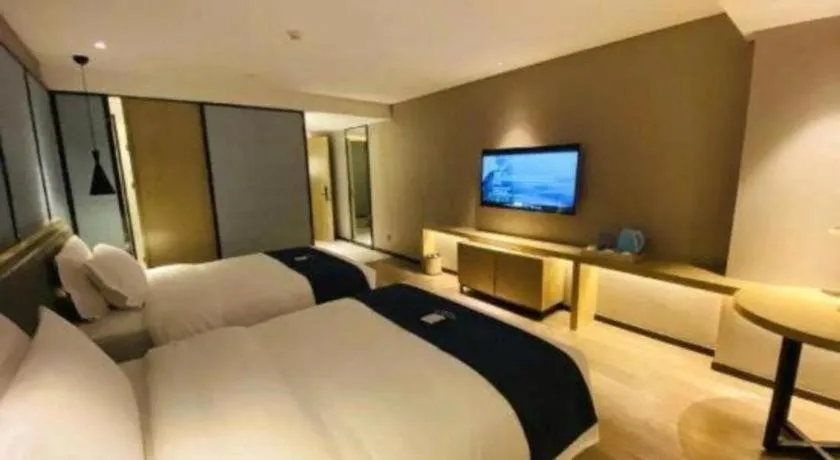 Bed in Echarm Hotel Nanning Qingxiu Mountain