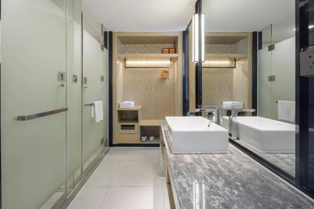 Bed in Echarm Hotel Nanning Qingxiu Mountain