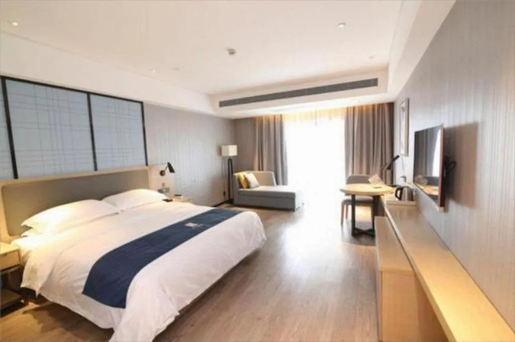 Bed in Echarm Hotel Nanning Qingxiu Mountain