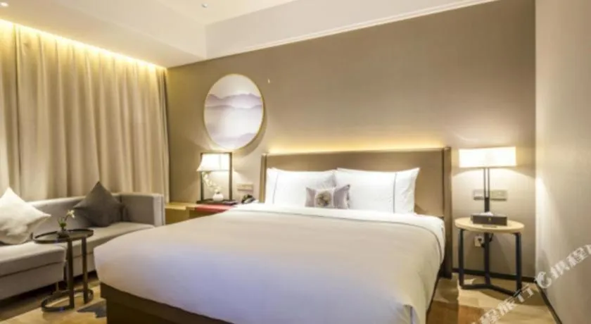 Bed in Echeng Hotel Nanning Jiangnan Wanda Baisha Avenue