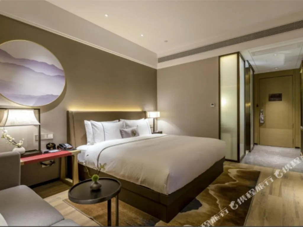 Bed in Echeng Hotel Nanning Jiangnan Wanda Baisha Avenue