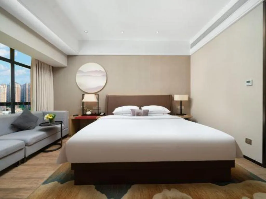 Bed in Echeng Hotel Nanning Jiangnan Wanda Baisha Avenue